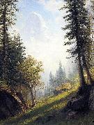 Albert Bierstadt Among the Bernese Alps USA oil painting artist